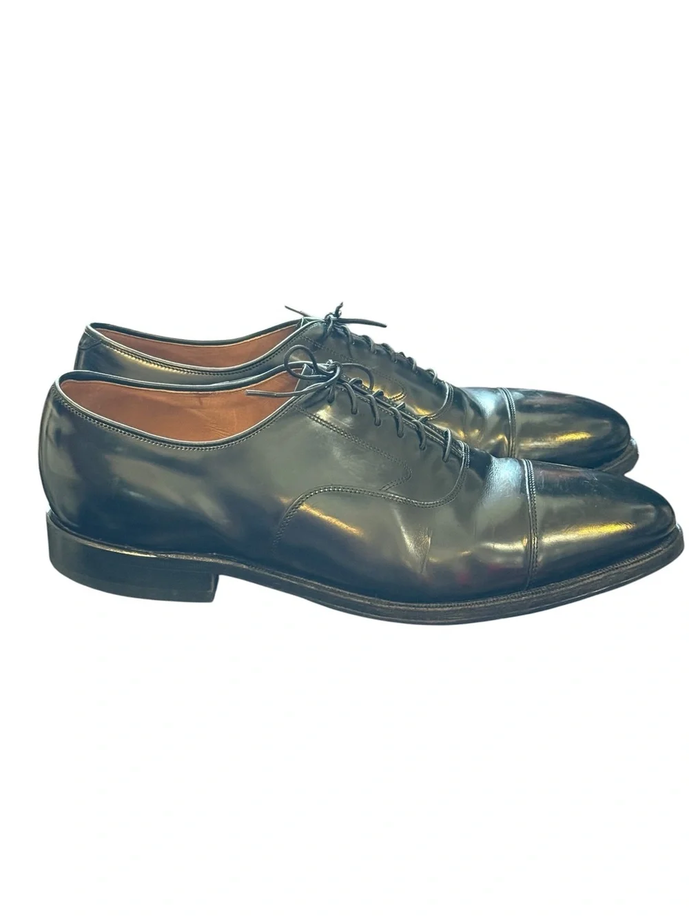 Johnston & Murphy Optima Comfort Black Leather Cap Toe Oxford Dress Shoes 13 E/C